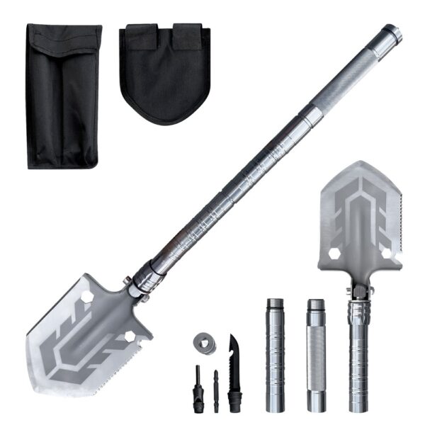 Multifunctional folding shovel 10in1 survival knife screwdriver glass breaker 9111201942257