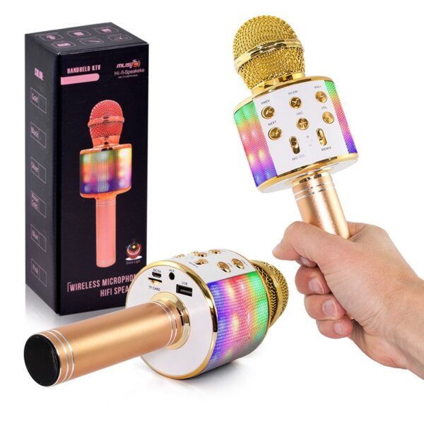 MICROPHONE WS858S ILLUMINATED GOLD