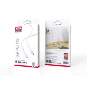 Cable XO NB208A PD USB-C - Lightning 1m 20W white 6920680826827