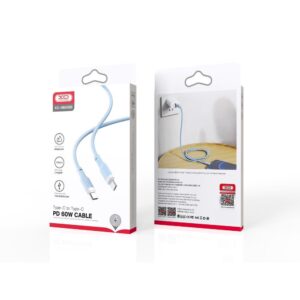 Cable XO NB208B PD USB-C - USB-C 1m 60W blue 6920680826858