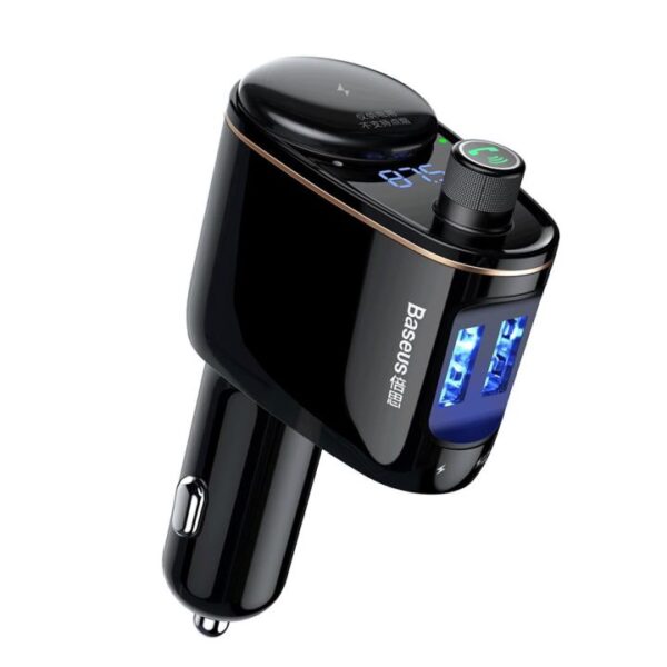 Transmitter FM Baseus Locomotive S-06 Bluetooth MP3 car charger black (CCHC000001) 6932172628222