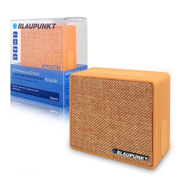 Bluetooth Speaker Blaupunkt MP3 BT03 with radio orange 5901750502354