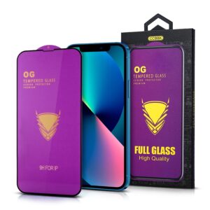 Tempered Glass OG Premium iPhone 14 Pro black frame 5900495026477