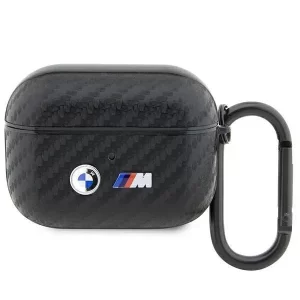 BMW Case Carbon Double Metal Logo AirPods Pro black 3666339123833