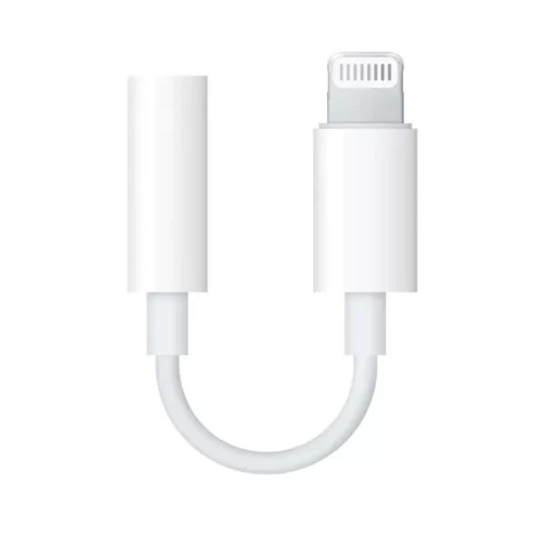 Adapter Lightning to mini jack 3.5mm Apple MMX62ZM/A white 190198001795