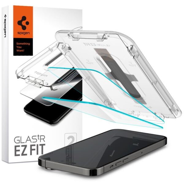 TEMPERED GLASS SPIGEN GLAS.TR ”EZ FIT” 2-PACK IPHONE 14 PRO MAX CLEAR 8809811866377