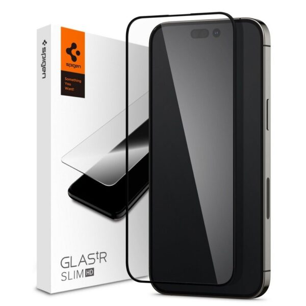 TEMPERED GLASS SPIGEN GLASS FC IPHONE 14 PRO MAX BLACK 8809811866445