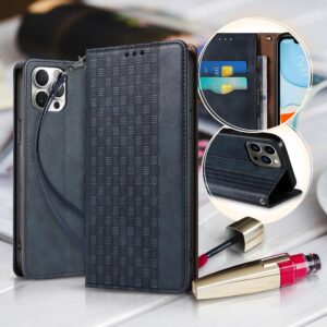 Wallet Strap Case iPhone 12 blue 9145576250075