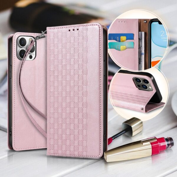 Wallet Strap Case iPhone 12 Pro Max pink 9145576250167