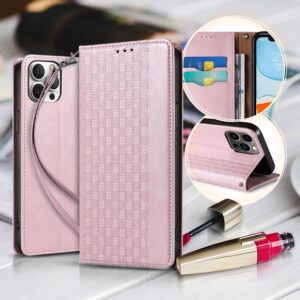 Wallet Strap Case iPhone 12 Pro pink 9145576250129