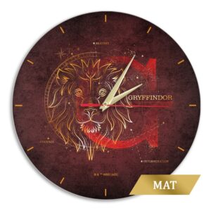 Matt Wall Clock Harry Potter 013 red