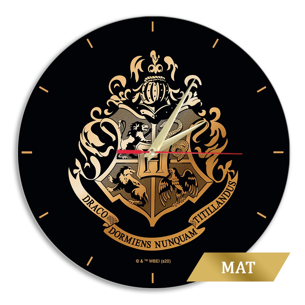 Matt Wall Clock Harry Potter 020 black