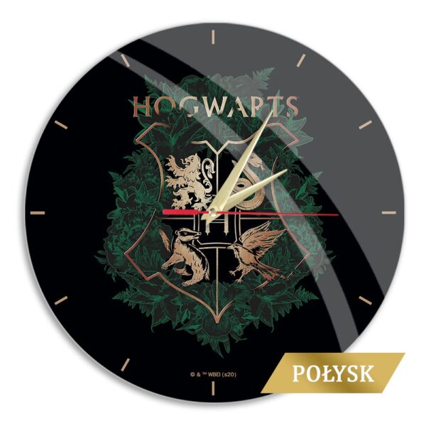 Glossy Wall Clock Harry Potter 019 black