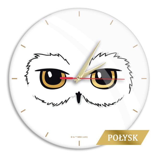 Glossy Wall Clock Harry Potter 028 white