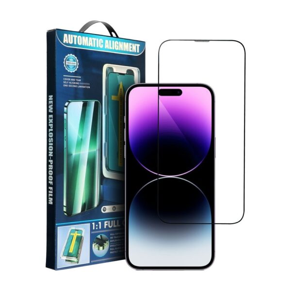 TEMPERED GLASS 5D iPhone XS/ 11 Pro black + applicator 5903396254727