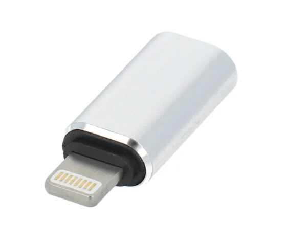 Adapter Type C - Lightning 8-pin silver 5903396145117