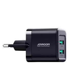 Charger Joyroom JR-TCN01 2xUSB-A 12W 2.4A black 6956116753412