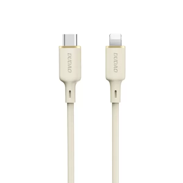 Cable Dudao L7SCL USB-C - Lightning 30W 1m beige 6976625331079