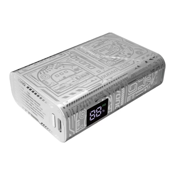 Power bank Dudao K20 USB-A / USB-C 10000mAh 22.5W silver 6973687247515