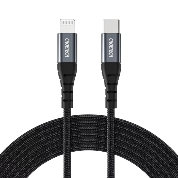 Cable USB-C - Lightning Choetech IP0042 MFi 480Mb/s 3A 3m black 6971824975925