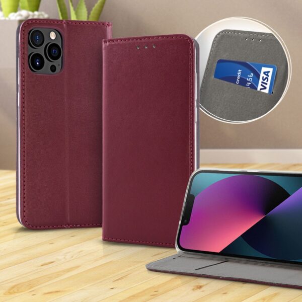 SMART MAGNETIC iPhone 14 Plus (6.7') burgundy 5907457706330