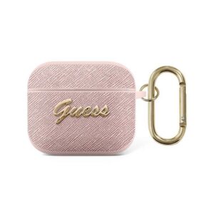 Case Guess Airpods 3 GUA3SASMP 4G Script Metal pink 3666339009830