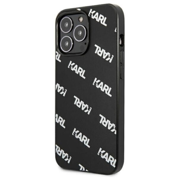 Karl Lagerfeld iPhone 13 Pro KLHCP13LPULMBK3 hard case Allover Logomania black 3666339049706