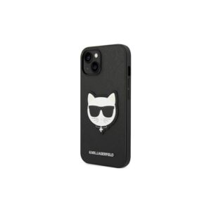 Karl Lagerfeld iPhone 14 Pro Max (6.7') KLHCP14XSAPCHK PU Saffiano case with Choupette Head Patch black 3666339076986