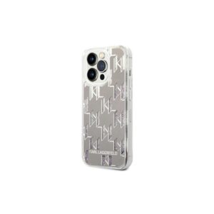 Karl Lagerfeld iPhone 14 Pro Max (6.7') KLHCP14XLMNMS HC Liquid Glitter Monogram Silver silver 3666339076306