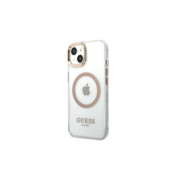 Guess iPhone 13 Pro Max (6.7') GUHMP13XHTRMD HC Magsafe Metal Outline Gold 3666339057169