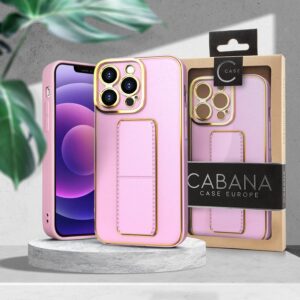 Back Case Cabana Luxury Leather Stand Samsung A12 5G pink 9145576259733