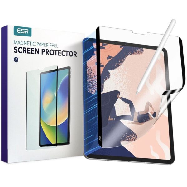 PROTECTIVE FOIL ESR PAPER FEEL MAGNETIC IPAD AIR 4 / 5 / PRO 11 MATTE CLEAR 4894240155455