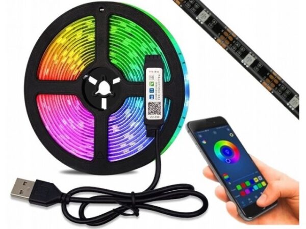 LED STRIPE RGB 5M WITH MOBILE PHONE CONTROLL 5M005