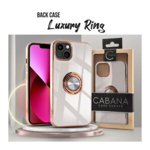 BACK CASE CABANA LUXURY RING IPHONE 14 PRO PEARL kopia kopia 5903271610433