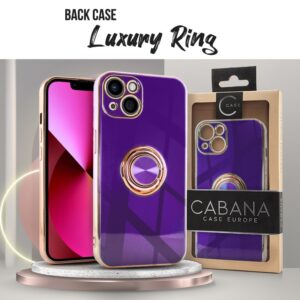 BACK CASE CABANA LUXURY RING IPHONE 14 PRO PURPLE 5903271611324