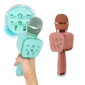 KARAOKE BLUETOOTH WIRELESS MICROPHONE PASTEL PINK