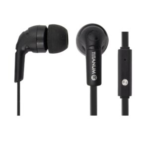 EARPHONES WITH MICROPHONE TITANUM TH109 BLACK 5901299919149