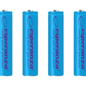 RECHARGEABLE BATTERY ESPERANZA NI-MH AAA 1000MAH 4PCS BLUE 5901299923207