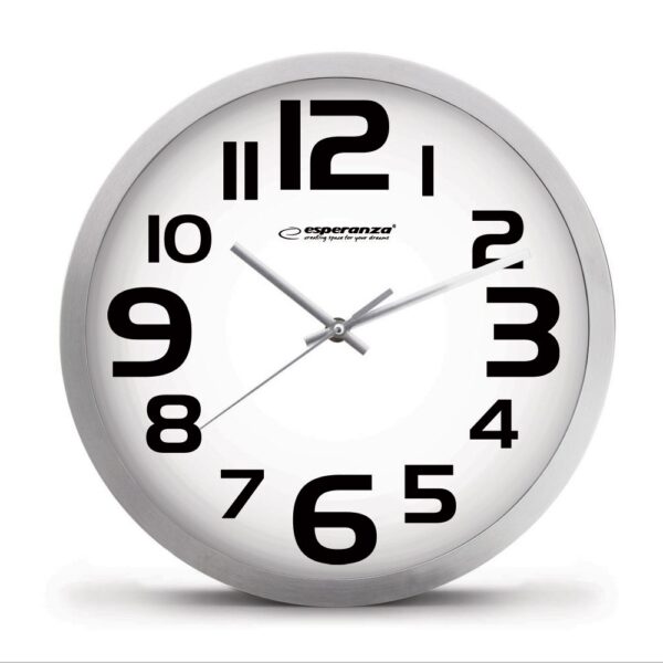 A WALL CLOCK ESPERANZA ZURICH WHITE 5901299929902