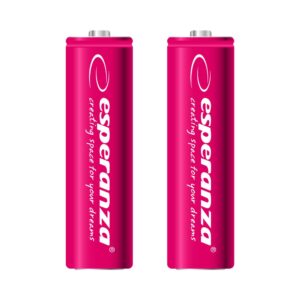 RECHARGEABLE BATTERY ESPERANZA NI-MH AA 2000MAH 2PCS RED 5901299923290