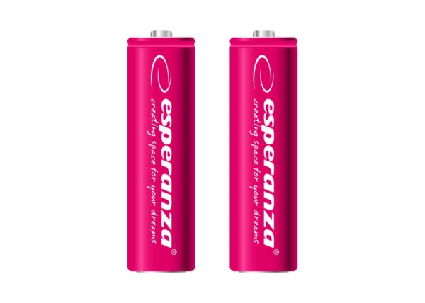 RECHARGEABLE BATTERY ESPERANZA NI-MH AA 2000MAH 2PCS RED 5901299923290