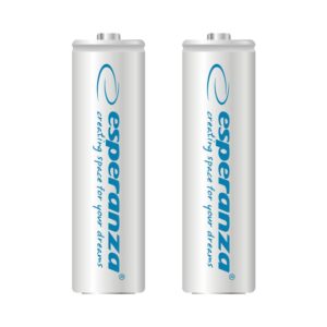 RECHARGEABLE BATTERY ESPERANZA NI-MH AA 2000MAH 2PCS WHITE 5901299922521