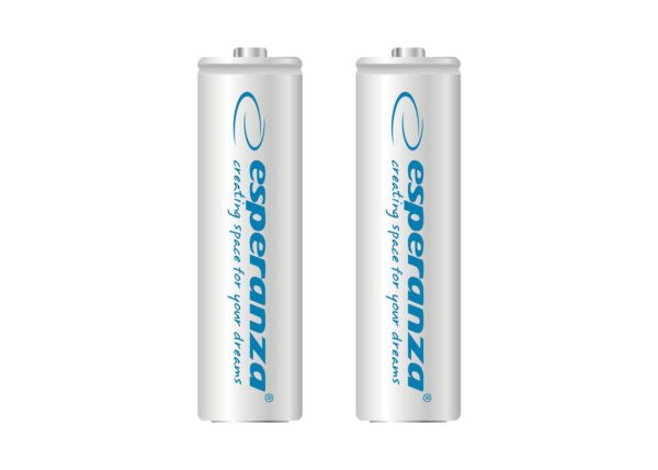 RECHARGEABLE BATTERY ESPERANZA NI-MH AA 2000MAH 2PCS WHITE 5901299922521