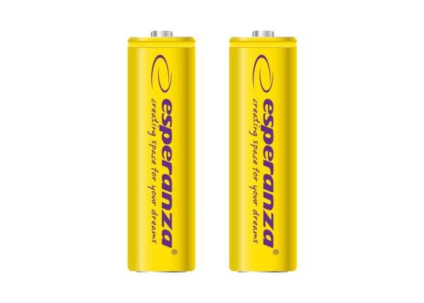 RECHARGEABLE BATTERY ESPERANZA NI-MH AA 2000MAH 2PCS YELLOW 5901299923306