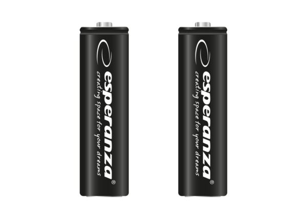 RECHARGEABLE BATTERY ESPERANZA NI-MH AA HIGH-CAPACITY 2600MAH 2PCS BLACK 5901299922545