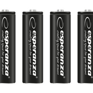 RECHARGEABLE BATTERY ESPERANZA NI-MH AA HIGH-CAPACITY 2600MAH 4PCS BLACK 5901299922552