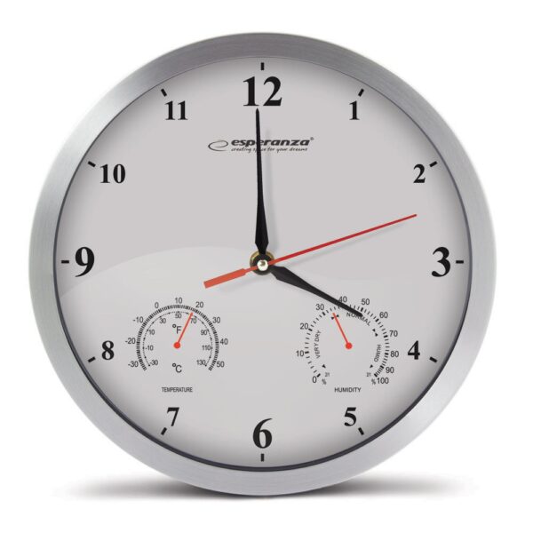 WALL CLOCK ESPERANZA WASHINGTON WHITE 5901299929704