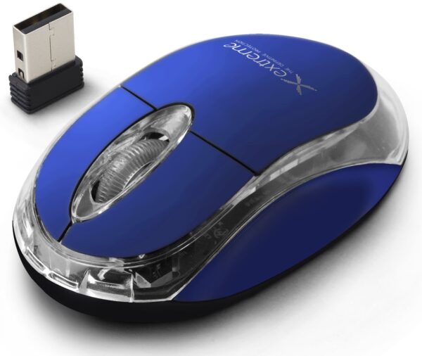 WIRELESS MOUSE 2.4GHZ 3D OPTICAL USB EXTREME XM105B HARRIER BLUE 5901299926154