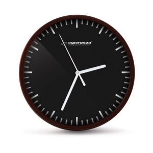 WALL CLOCK ESPERANZA BUDAPEST BLACK 5901299929766