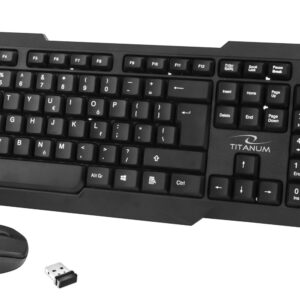 WIRELESS SET KEYBOARD AND MOUSE 2.4GHZ USB TITANUM TK108 MEMPHIS 5901299938614